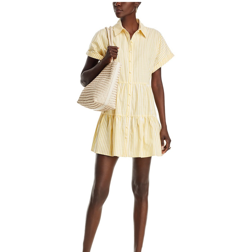 Stripe Mini Shirt Dress - SMALL from Bloomingdale’s